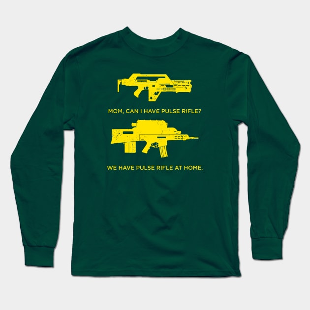 Pulse Rifle at Home - yellow Long Sleeve T-Shirt by CCDesign